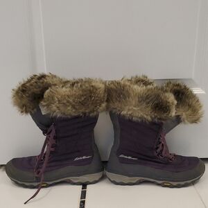 Eddie Bauer Women's Dark Purple Winter Boots